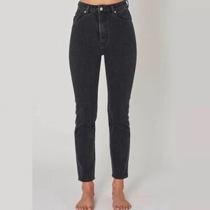 Rolla’s | Dusters High rise slim black washed denim jeans size 26